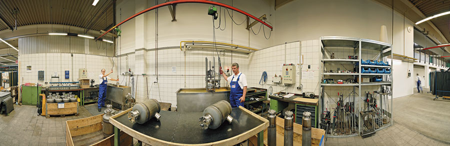 Fertigung der Druckbehälterkomponenten
