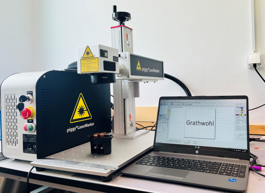 Laserbeschriftetes Bauteil