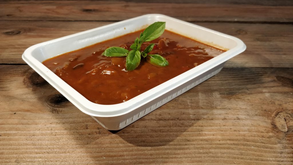 ZF-Tray aus Bagasse, siegelbar