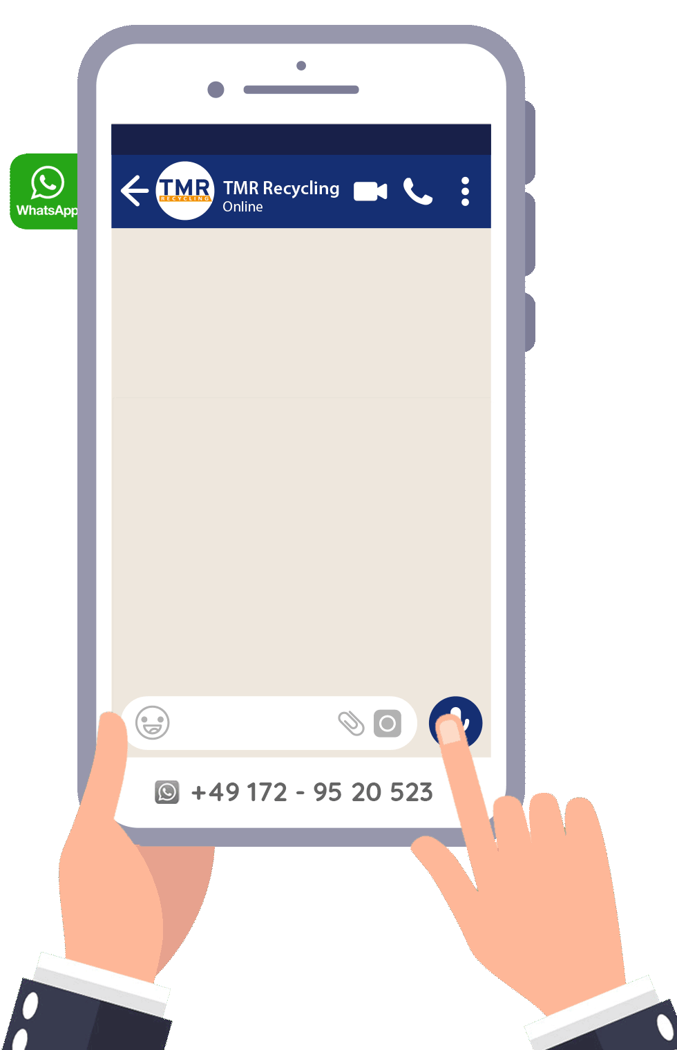 Aluminiumschrott-Ankauf per WhatsApp
