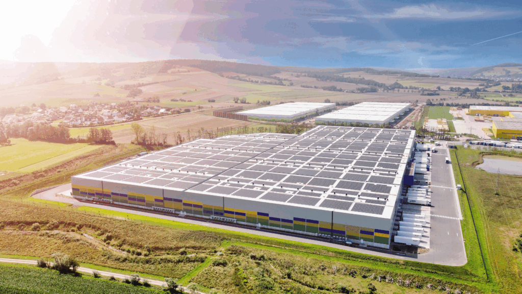 9-MW-Photovoltaikanlage Logistikzentrum pfenning-Gruppe, Mecklar