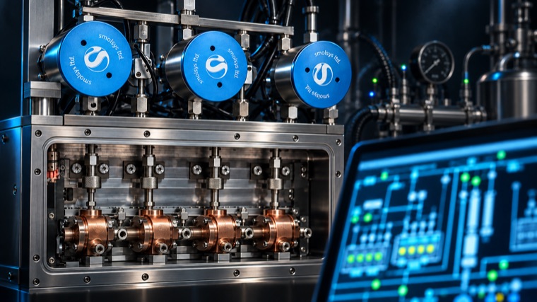 Automatisierte Gas-Handling-Anlage mit Steuermaske