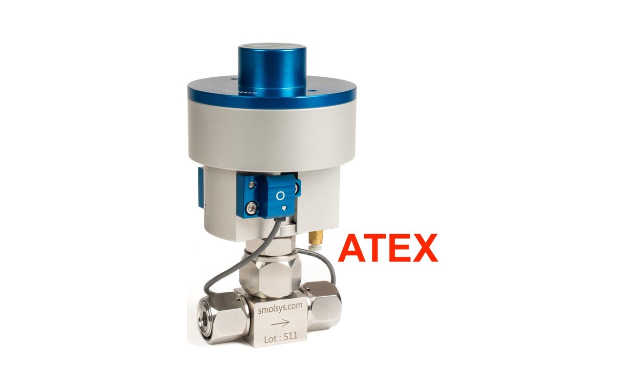 1/2" HV ATEX-Ventil mit pneumatischem Aktuator (NC)