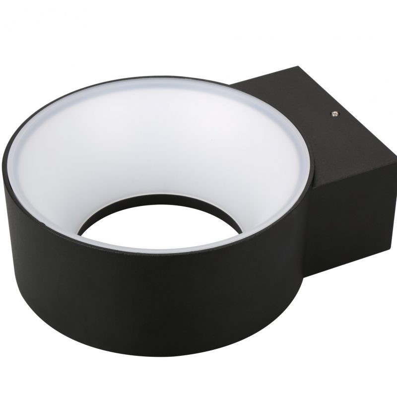 LED-Außenwandleuchte (rund), 8–12 W