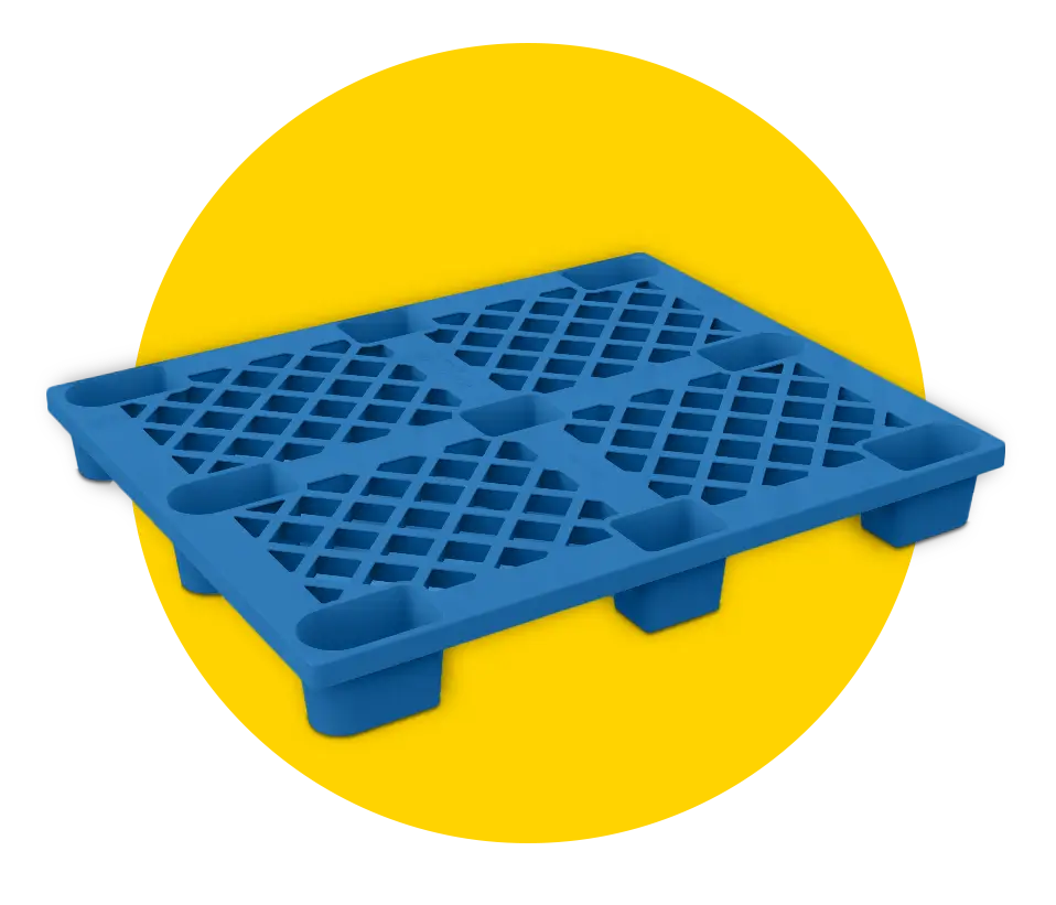 One-Way-Exportpalette TAR001/TAR002 (HDPE, 1.500/2.000 kg statisch)