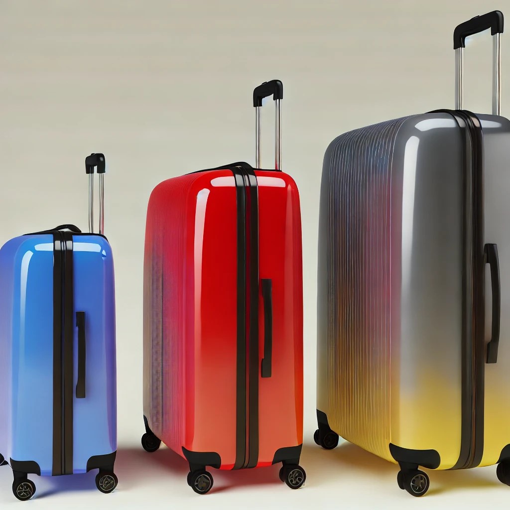 Suitcases in 3 sizes