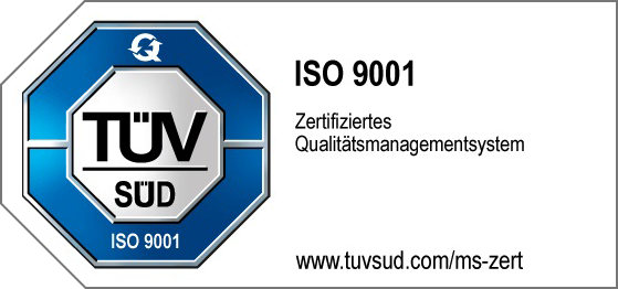 TÜV SÜD Zertifikat ISO 9001