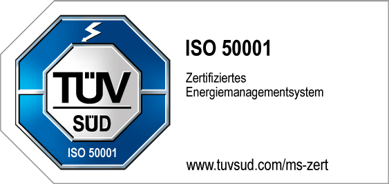 TÜV SÜD Zertifikat ISO 50001