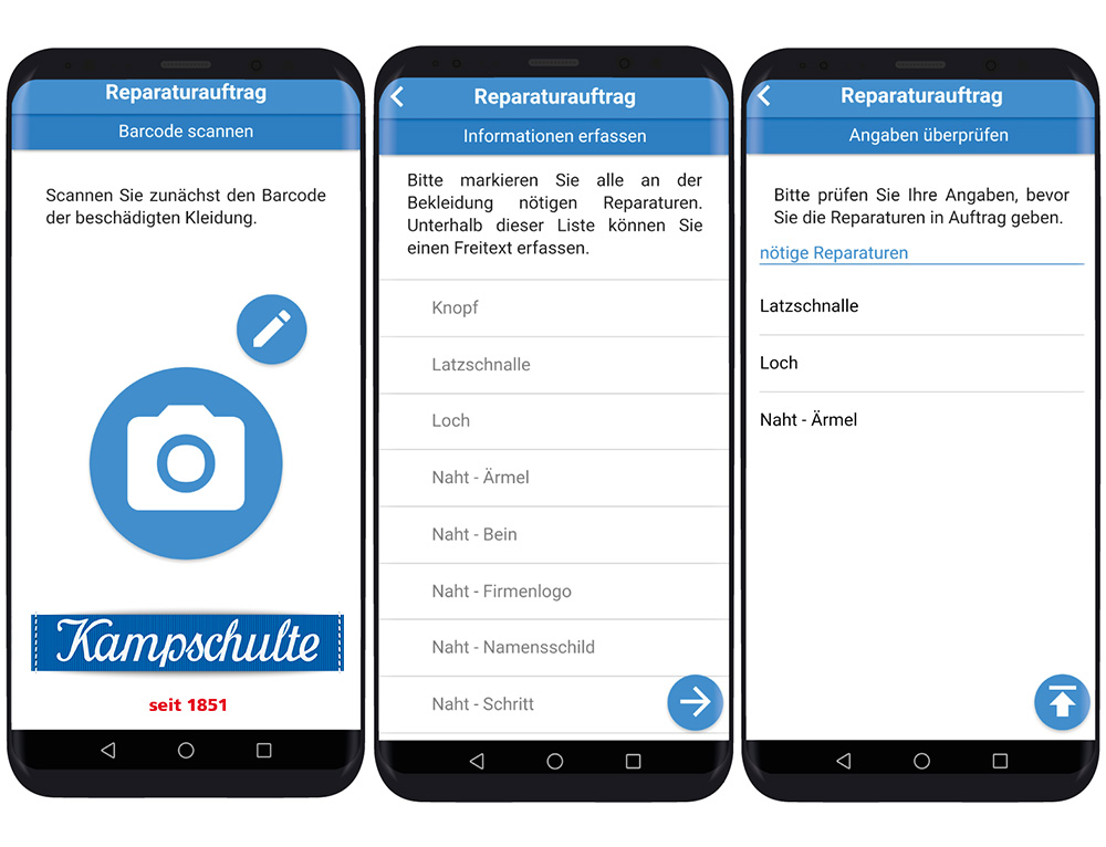 Digitale Lösungen: Order-App und Service-Plattform