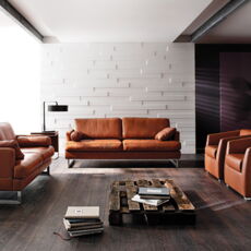 Sofa Como (Semi-Anilin-Leder)