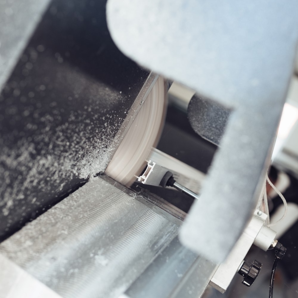 Aluminiumkreissägeblatt im Einsatz