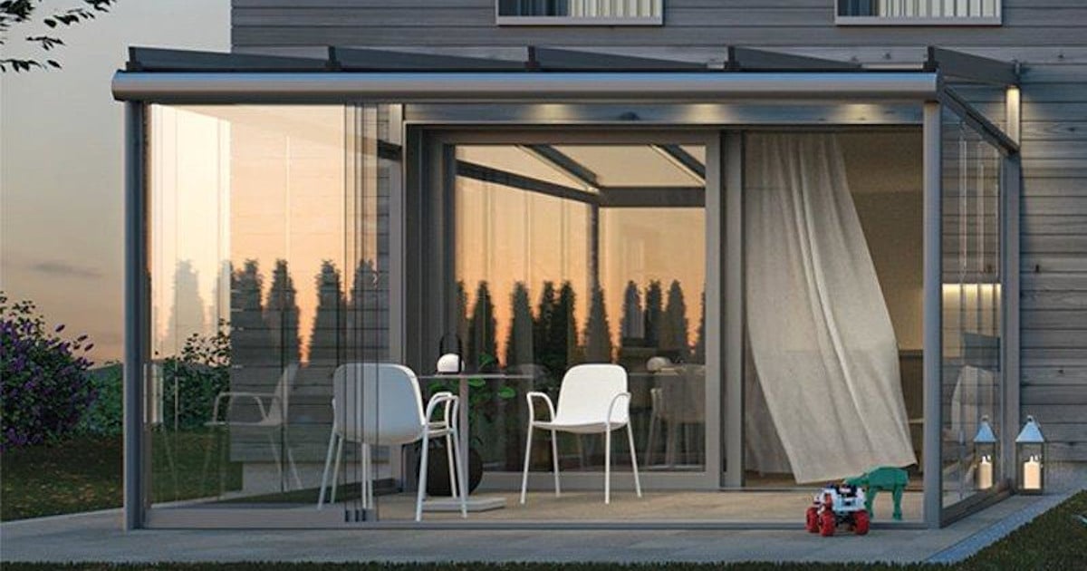 Terrassendach aus Glas