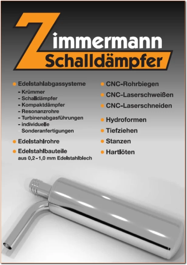 Flyer Zimmermann Schalldämpfer
