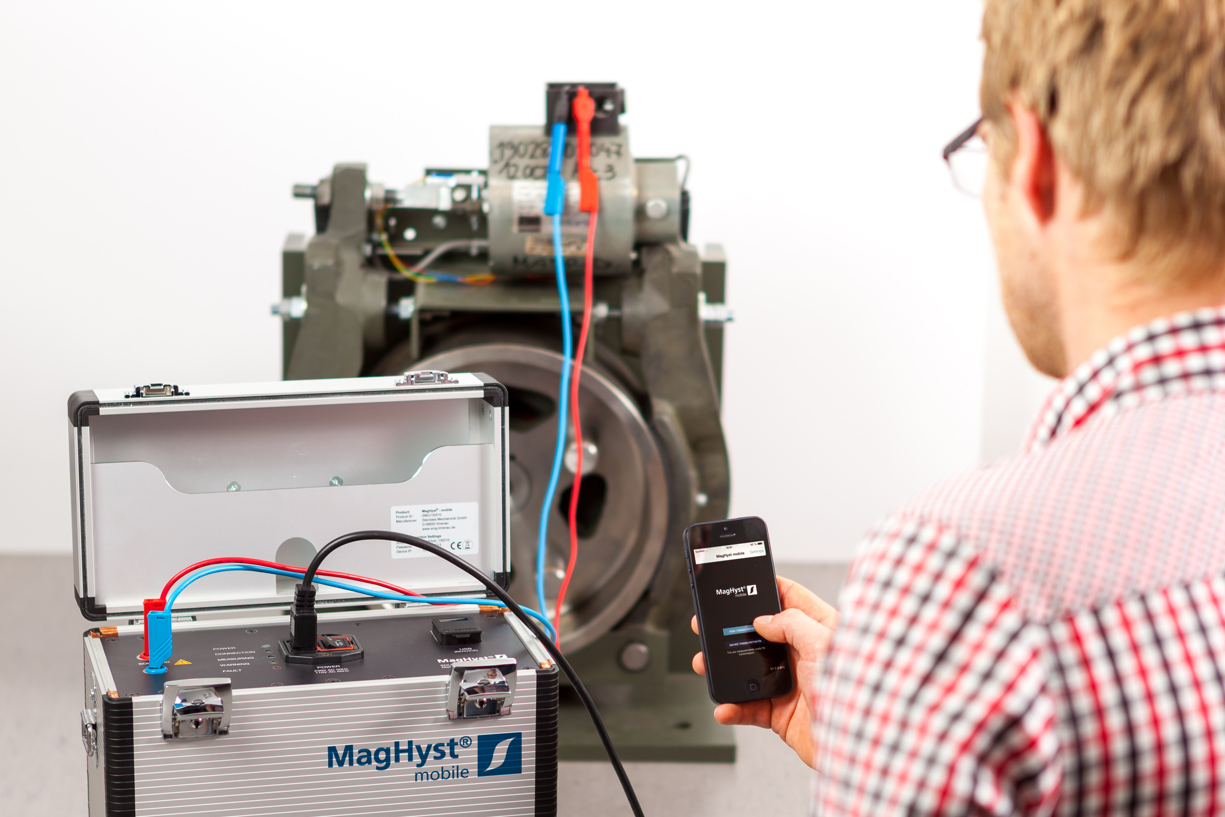 MagHyst® Messgerät in operation