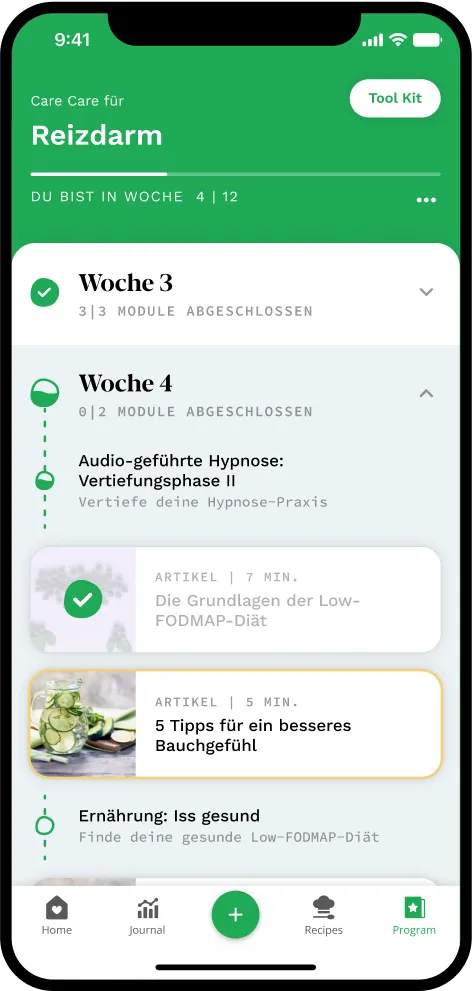 Individuelles Reizdarm-Programm