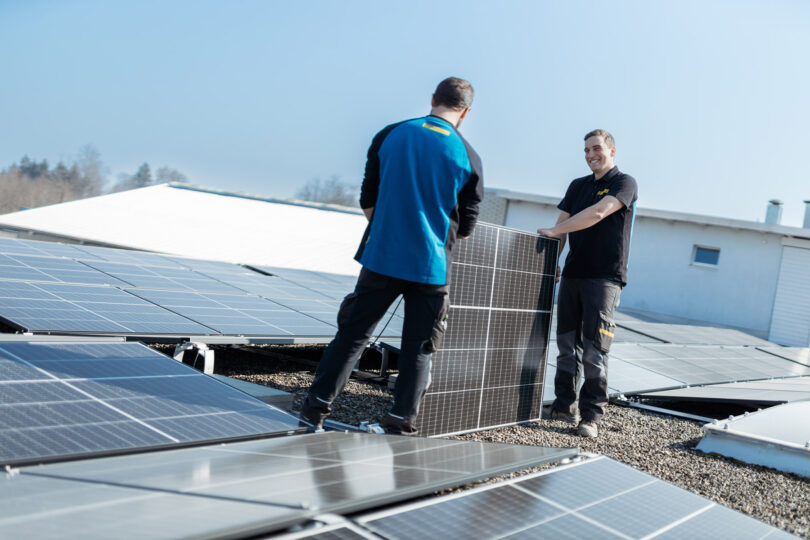 Photovoltaik-Modulmontage