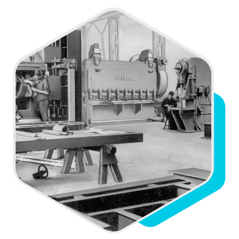 Historisches Bild der Gräbener Maschinentechnik