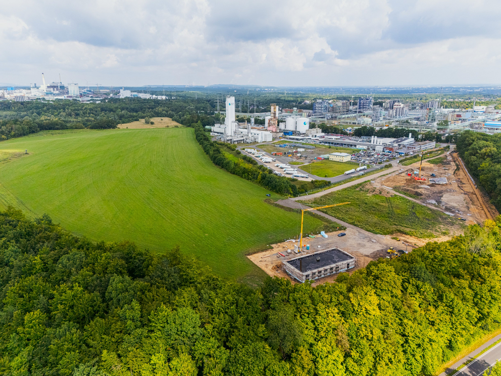 Produktionsanlagen im Werksteil Knapsack