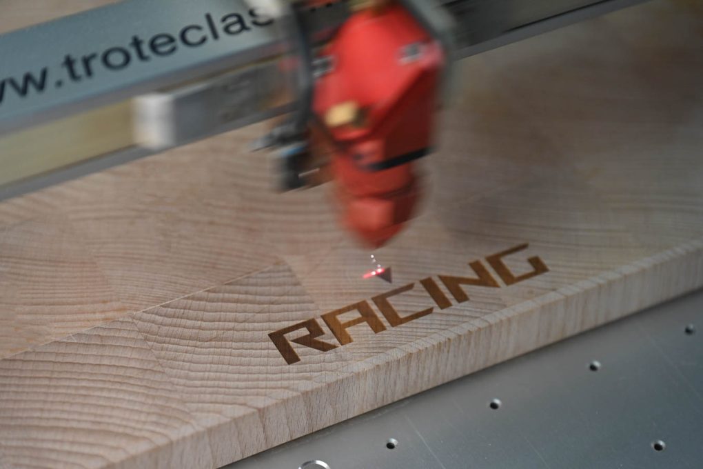 Laser engraving detail