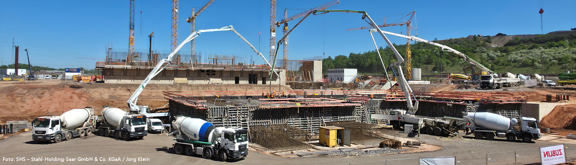 Knapp 6.000 m³ Transportbeton mit Dyckerhoff AQUADUR in 36 Stunden