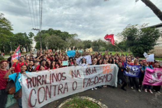 Protest gegen Faschismus in Brasilien
