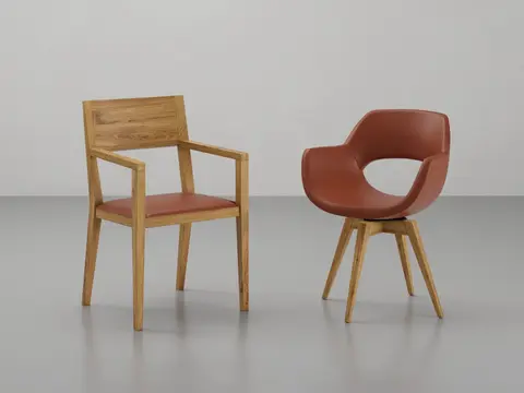 Stühle aus Massivholz
