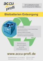 Bleibatterie-Entsorgung mit Abholung und Gutschrift