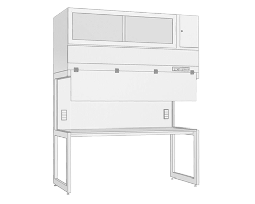 Laminar-flow product protection workbench VMA