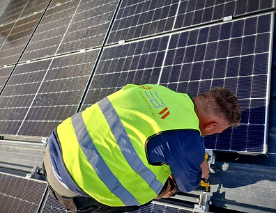 Solarpark in Betrieb