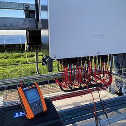 Montage von Solarmodulen