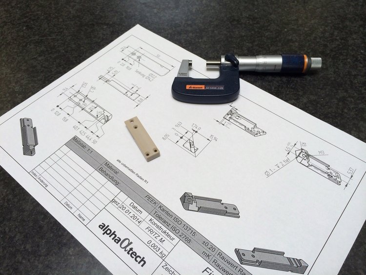 Präzisions-Bauteil aus der CNC-Fertigung
