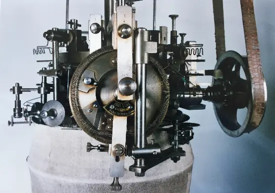 Historical circular knitting machine