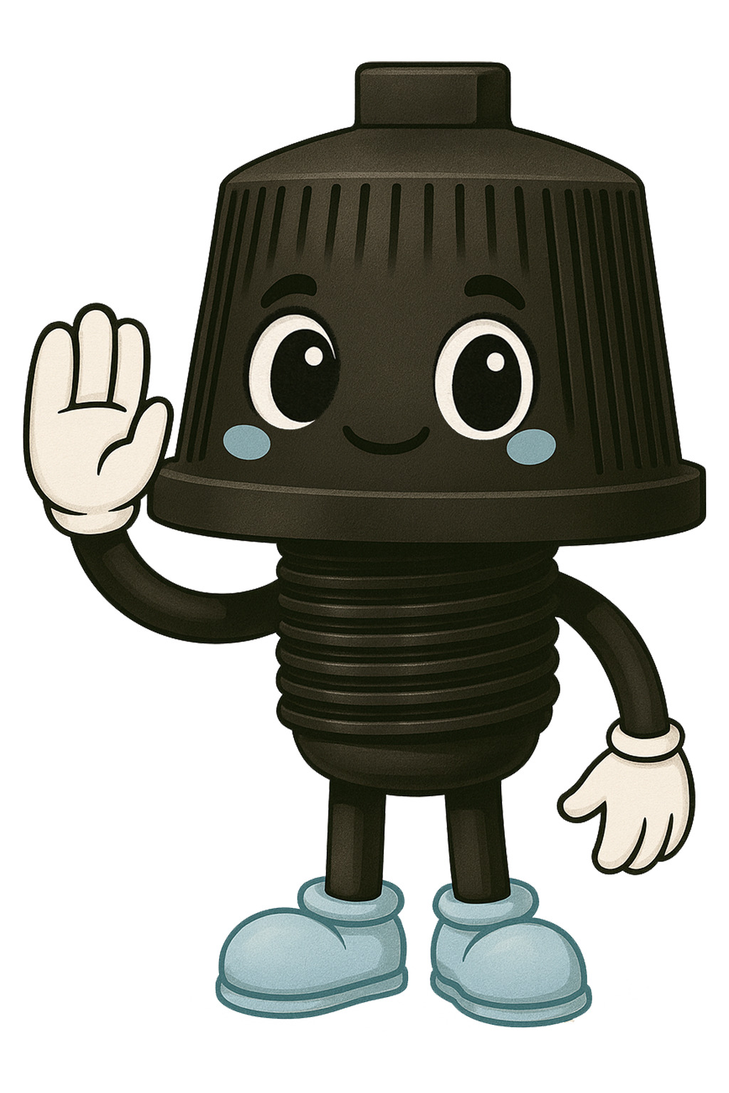 Maskottchen Filterdüse