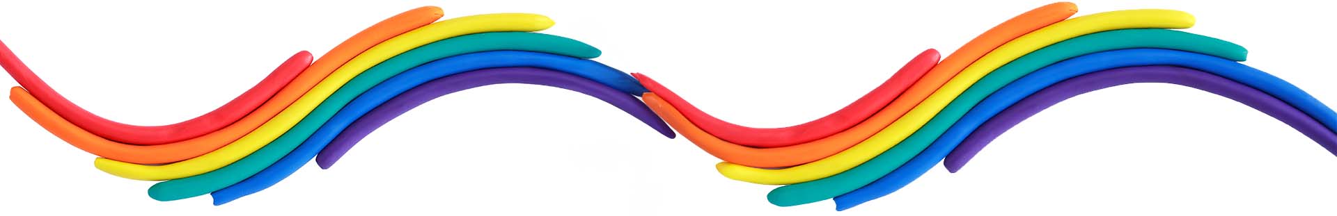 Knete-Regenbogen-Welle