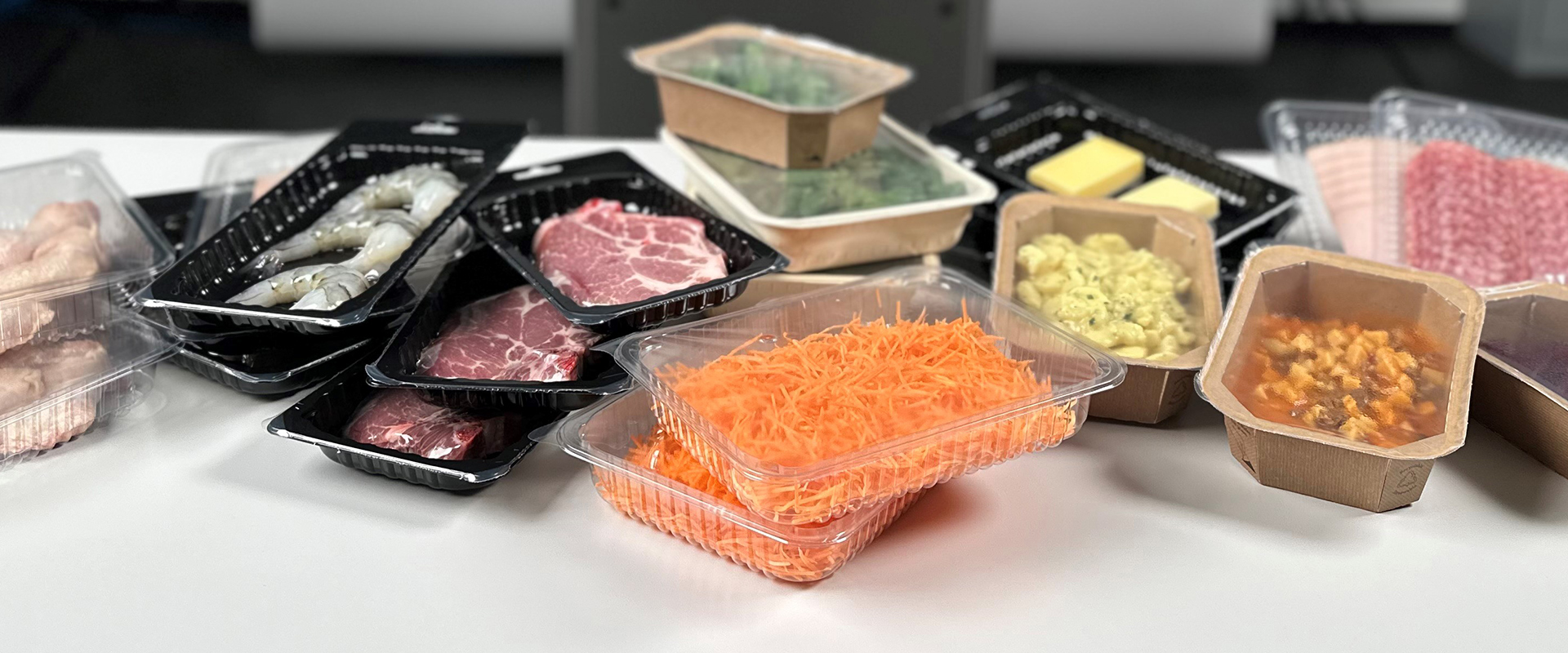 Schalensiegeln von Produkten