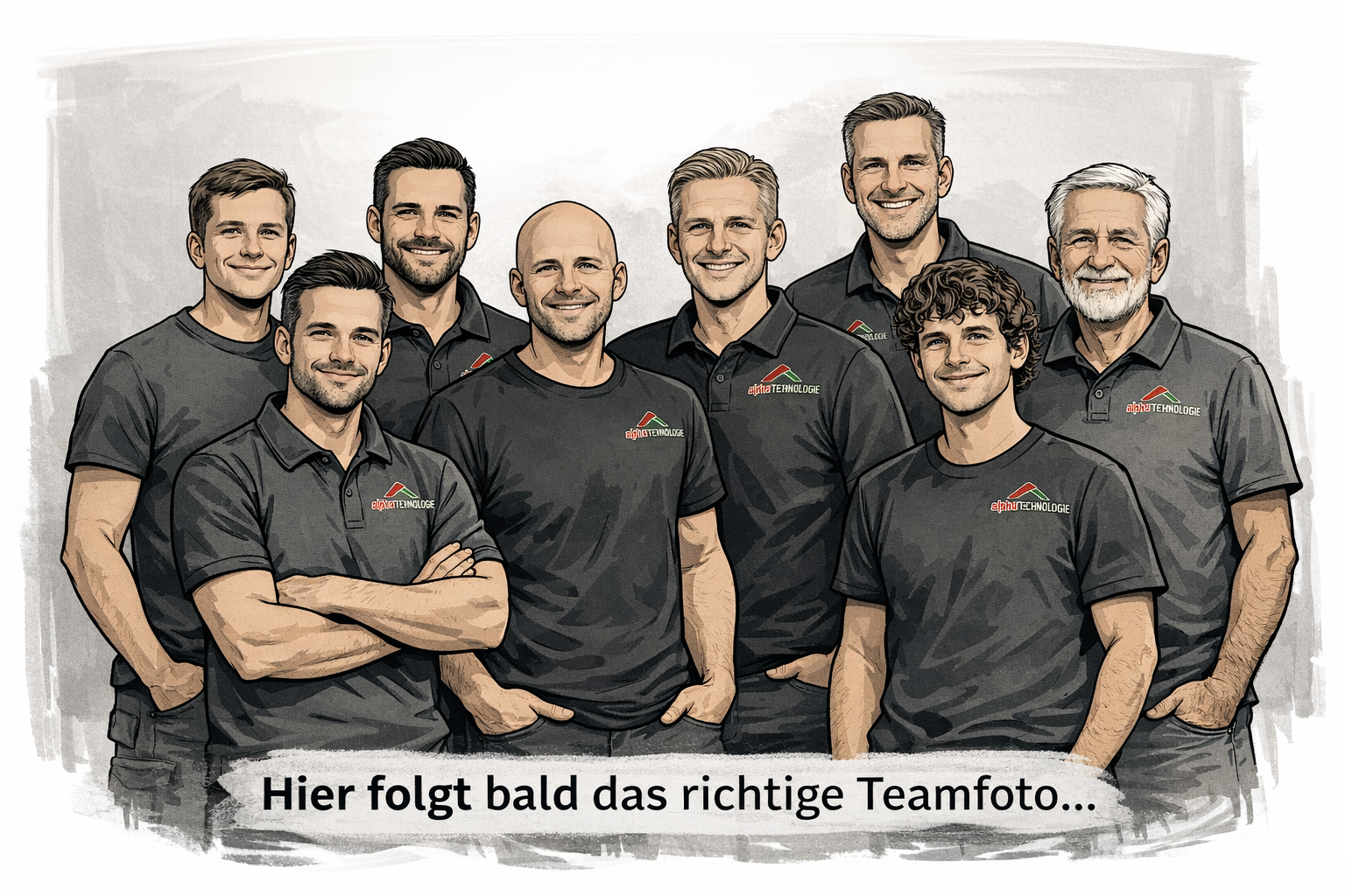 Das Team aus Kleve – neun Spezialisten, darunter fünf Ingenieure und
