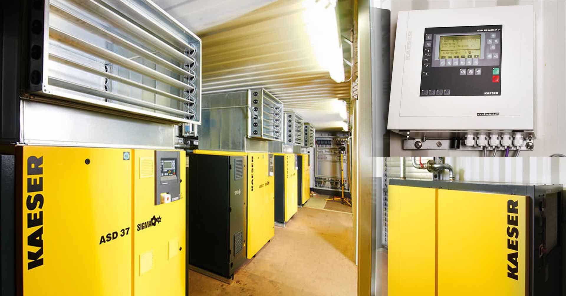 Druckluftanlage mit Schraubenkompressoren