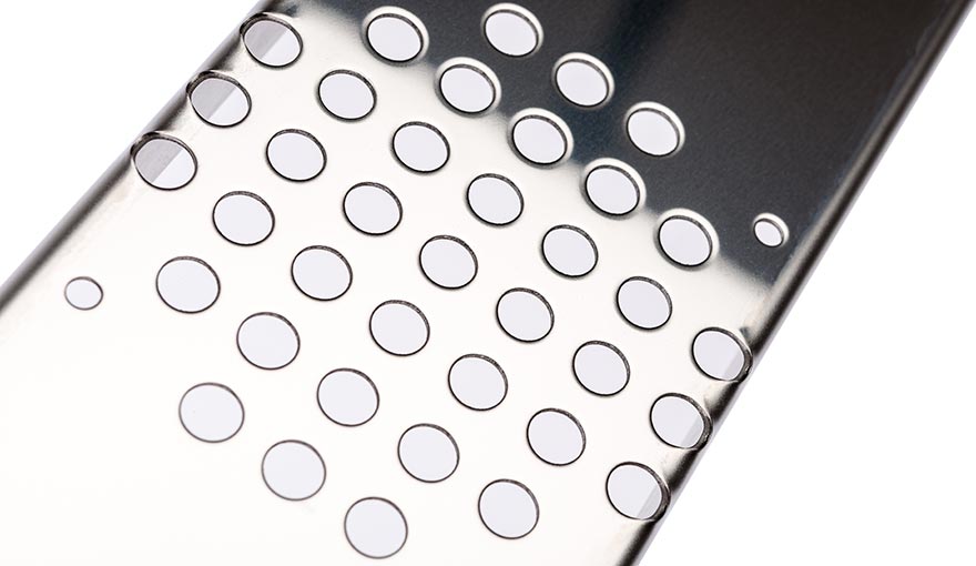 Verchromtes Blechteil, CNC-gestanzt