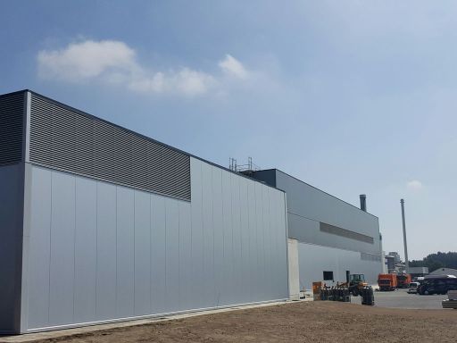 Paneel-Außenfassade mit Entrauchungsgitter