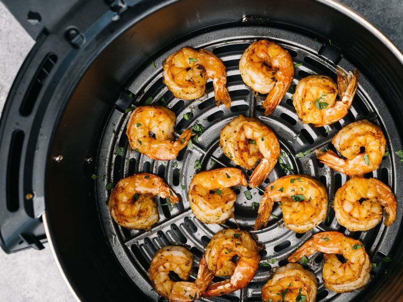 Seafood aus der Heißluftfritteuse