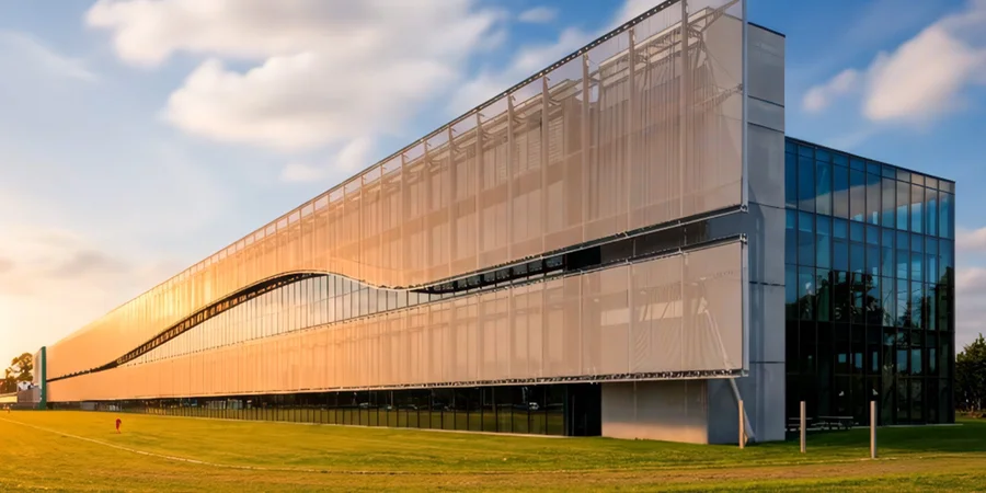 Architekturgewebe LARGO-TWIST als Sonnenschutz