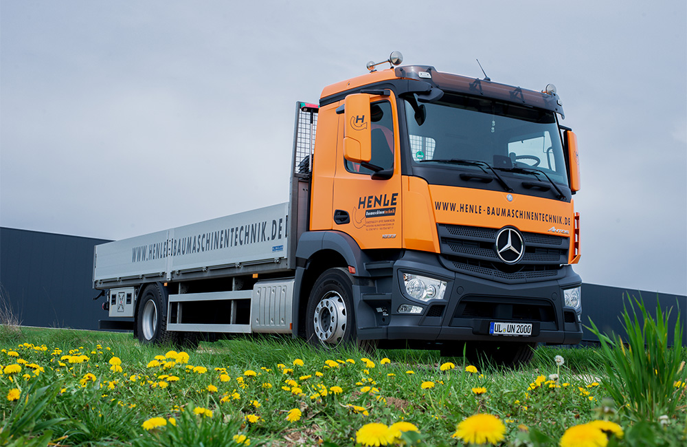 Lieferservice mit eigener Fahrzeugflotte