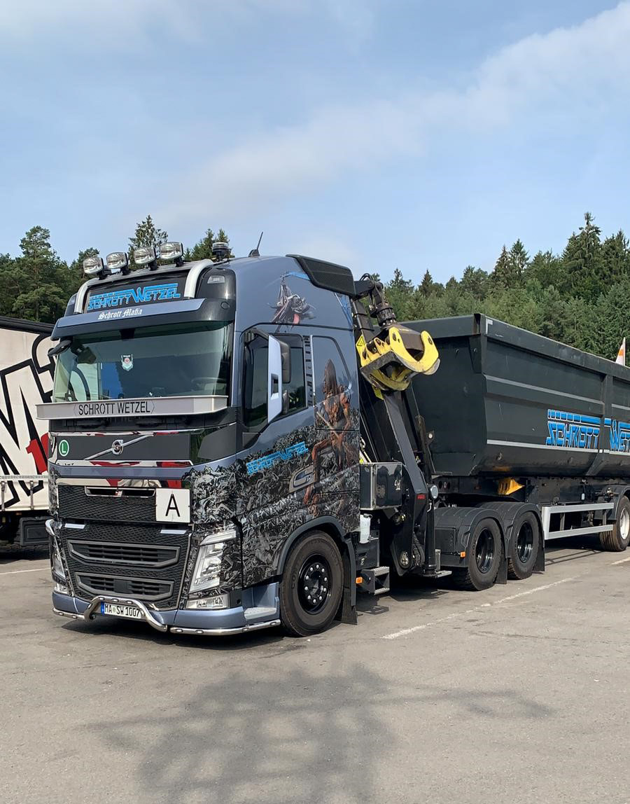 Kran-LKW im Einsatz