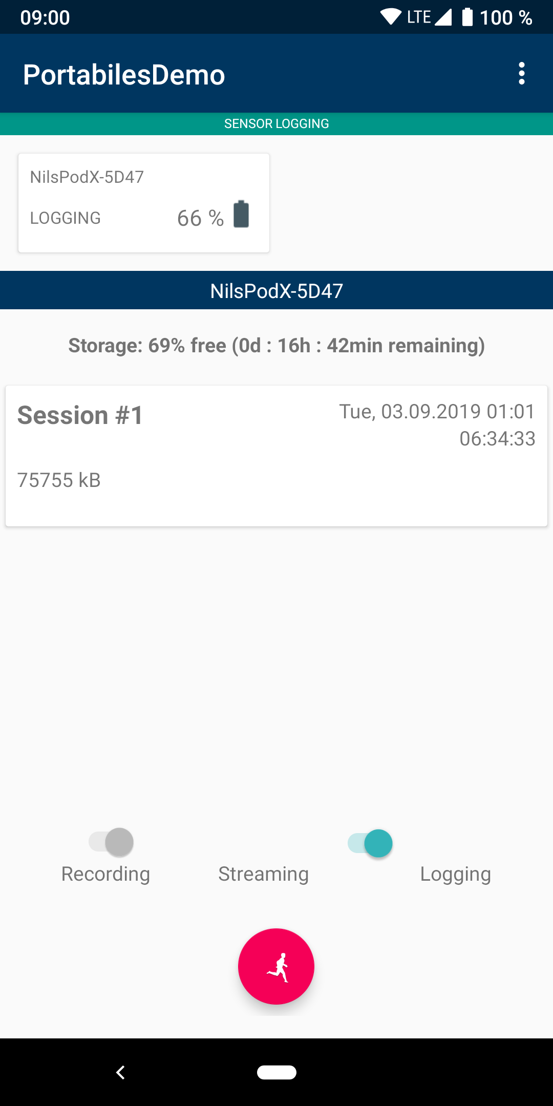Logging active
