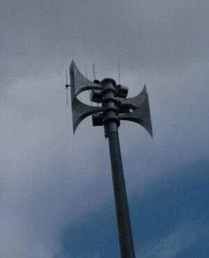 Sirene des Warnsystems