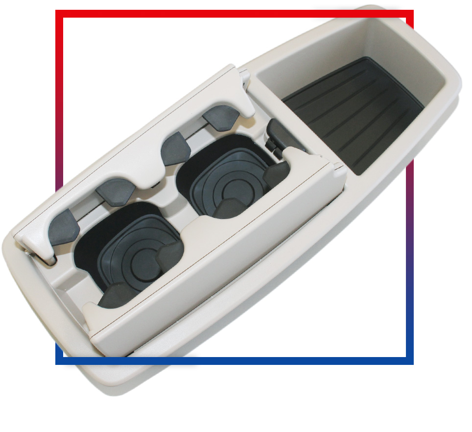 Spritzgussteil PKW-Cupholder