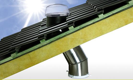 Solatube Tageslichtsystem mit Prismenkuppel