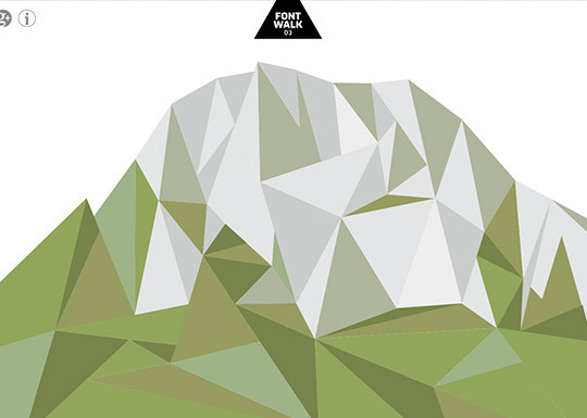 Fontwalk – award-winning single-page scroller
