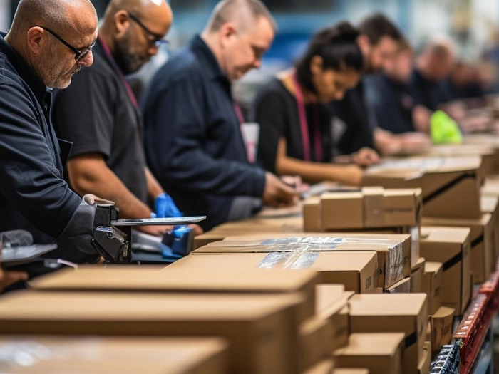 Co-Packing am Fließband