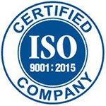 ISO 9001:2015 certified quality management